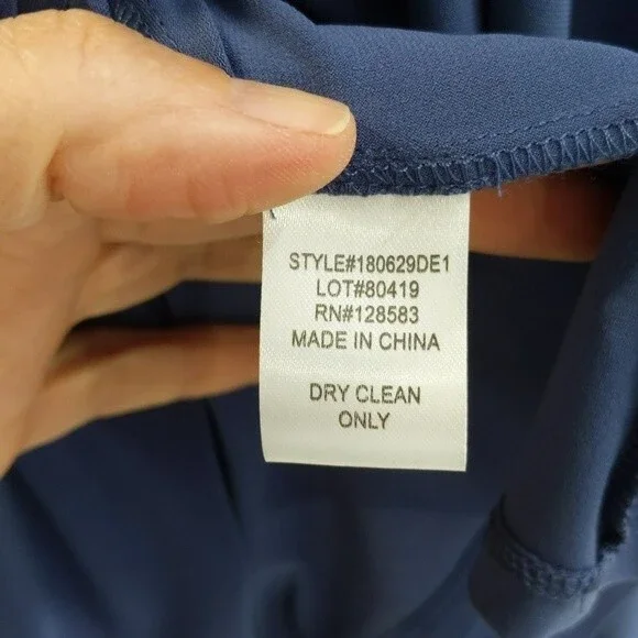 NWT Decode 1.8 Blue Cocktail Dress, Detail on the Bodice and Straps, Size S - Picture 8 of 11